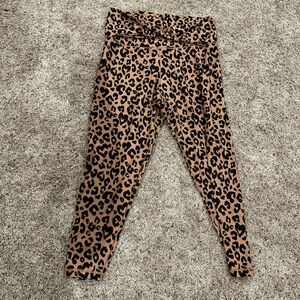 Aerie Brown Leopard Leggings